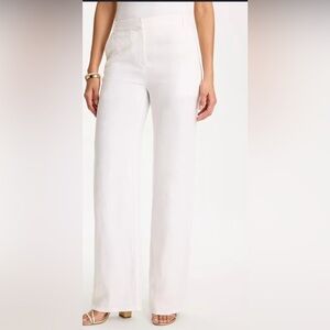 LOFT Classic White Straight Leg Pants